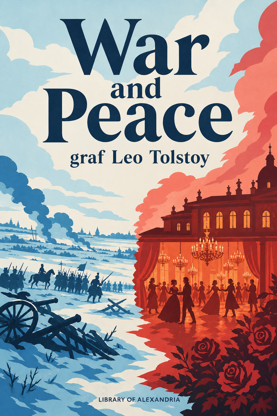 War and Peace by Leo Tolstoy, the cover