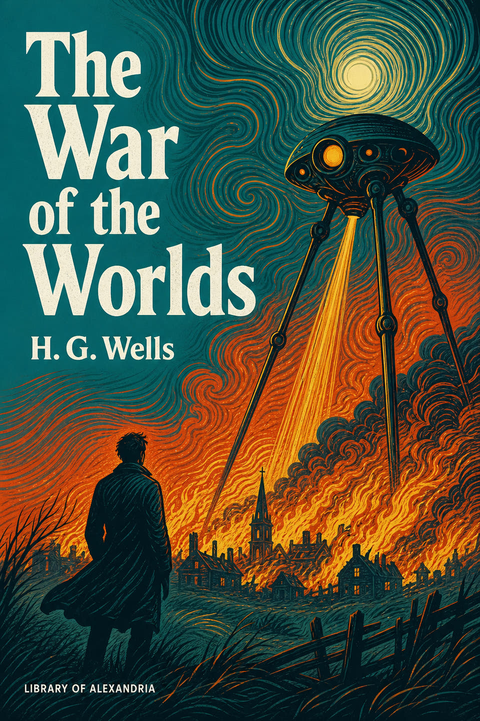 The War of the Worlds by H. G. Wells, the cover