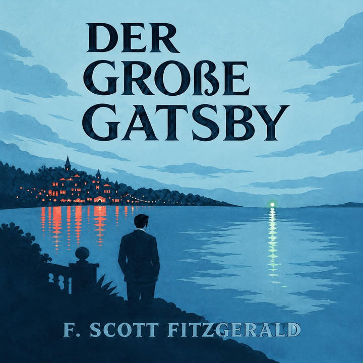 The Great Gatsby, the audiobook cover
