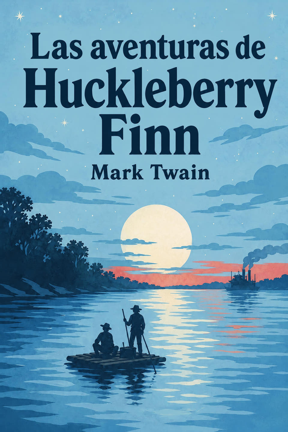 Las aventuras de Huckleberry Finn by Mark Twain, the cover