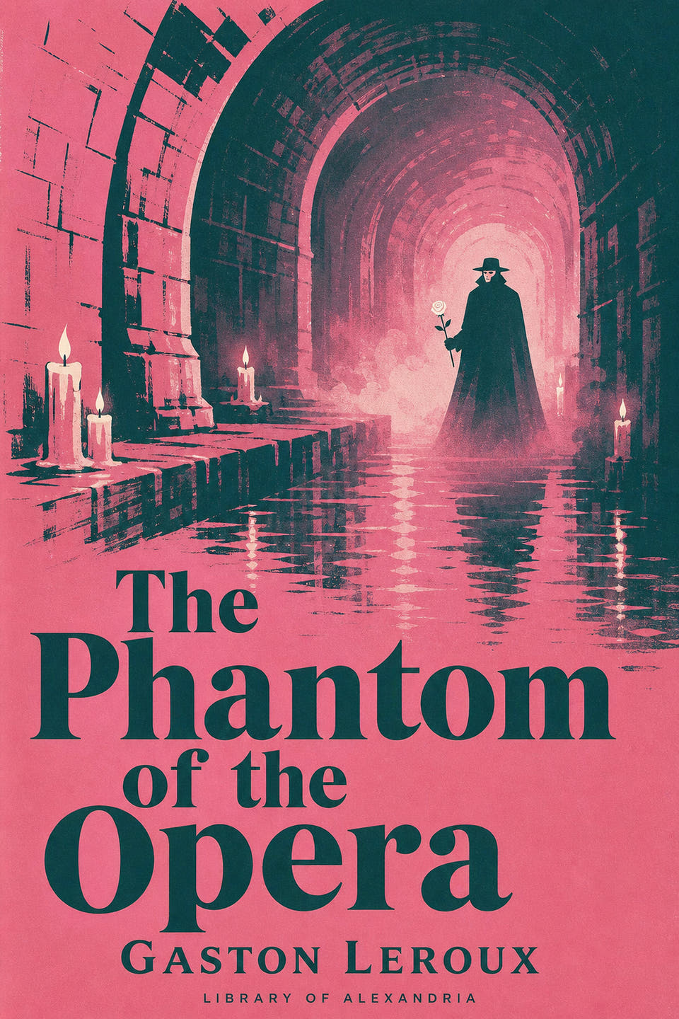 The Phantom of the Opera by Gaston Leroux, the cover
