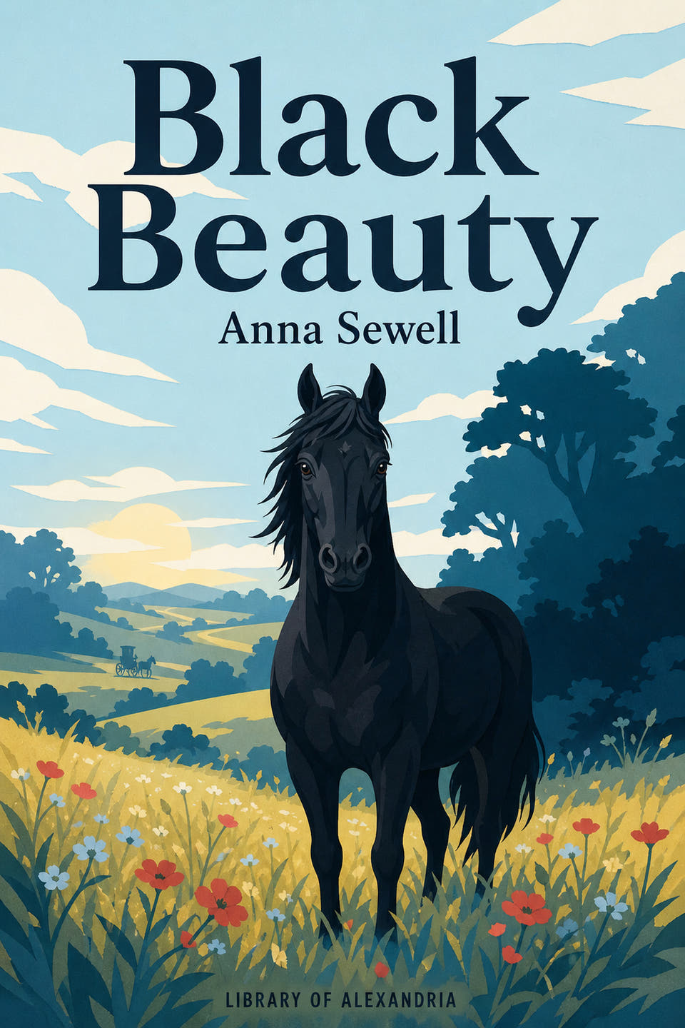 Black Beauty by Anna Sewell, the cover