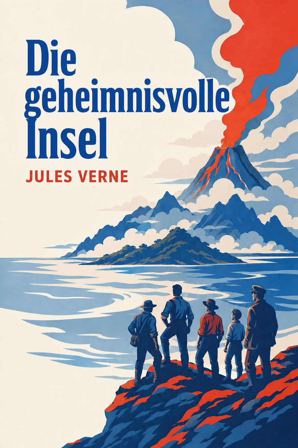 Die geheimnisvolle Insel by Jules Verne, the cover