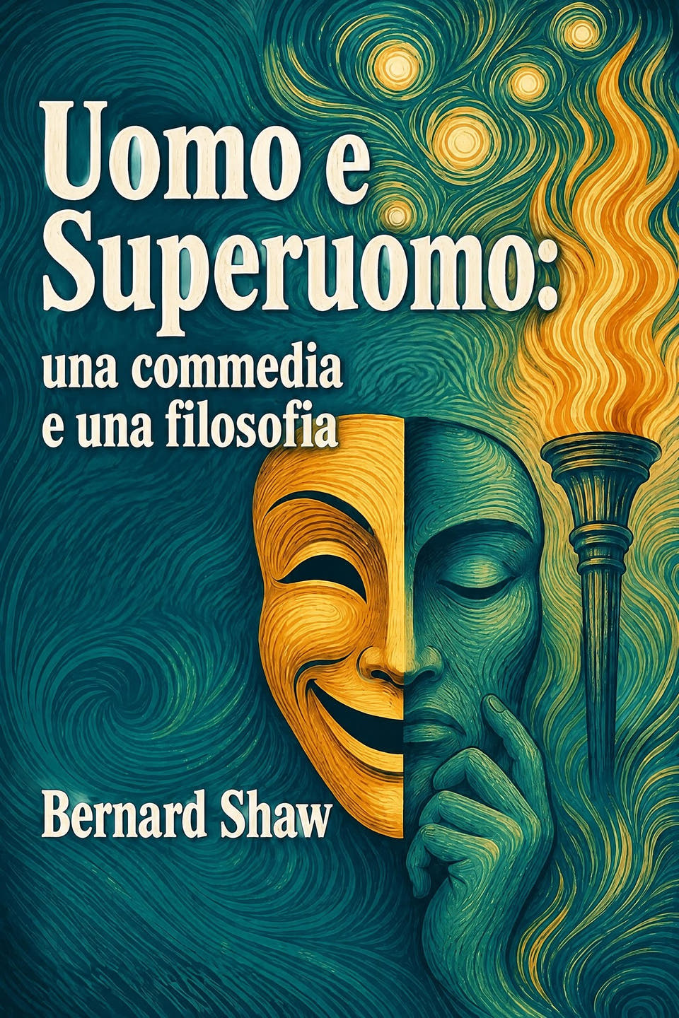 Uomo e Superuomo: una commedia e una filosofia by Bernard Shaw, the cover