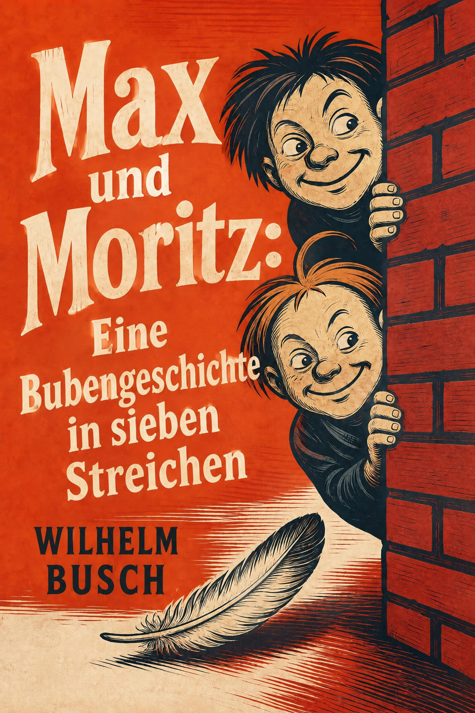 Max und Moritz: Eine Bubengeschichte in sieben Streichen by Wilhelm Busch, the cover