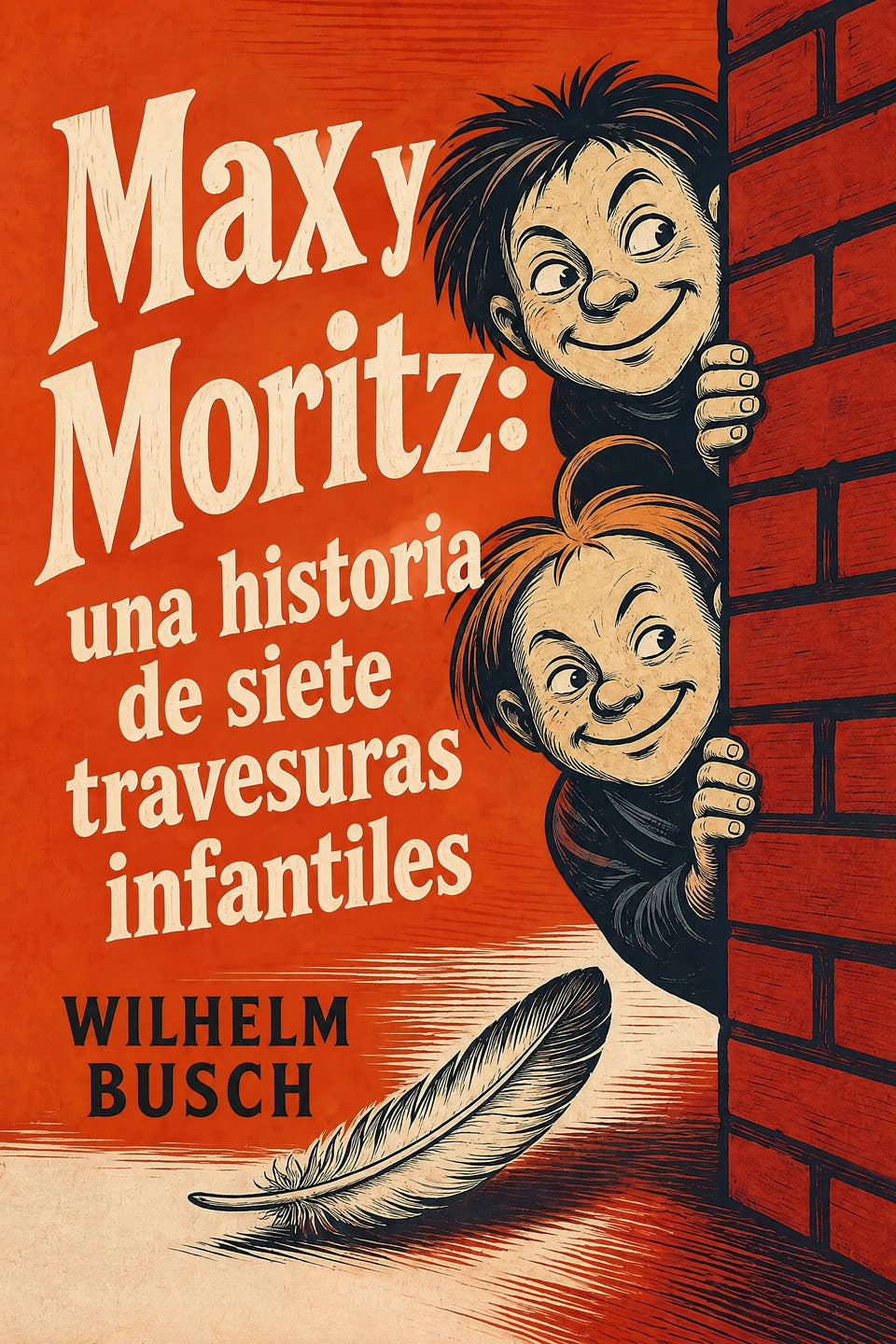Max y Moritz: una historia de siete travesuras infantiles by Wilhelm Busch, the cover