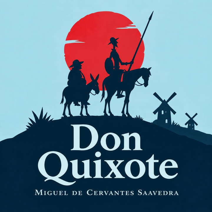 Don Quixote, the audiobook cover