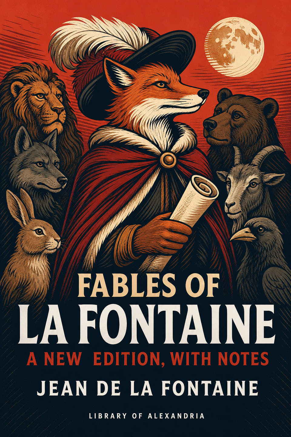 Fables of La Fontaine — A New Edition, with Notes by Jean de La Fontaine, the cover
