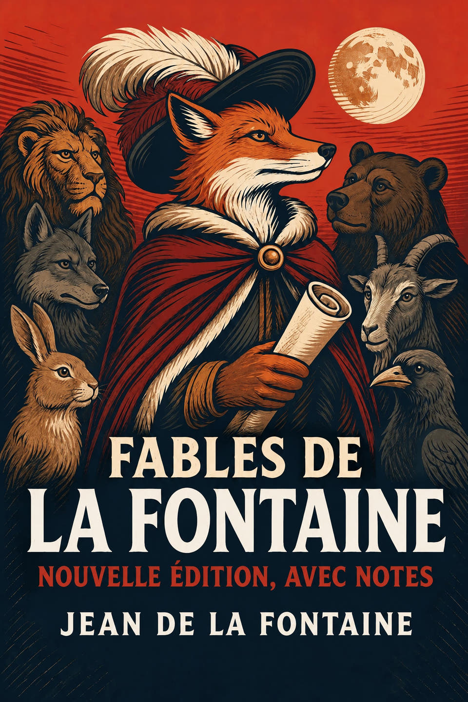 Fables de La Fontaine — Nouvelle édition, avec notes by Jean de La Fontaine, the cover