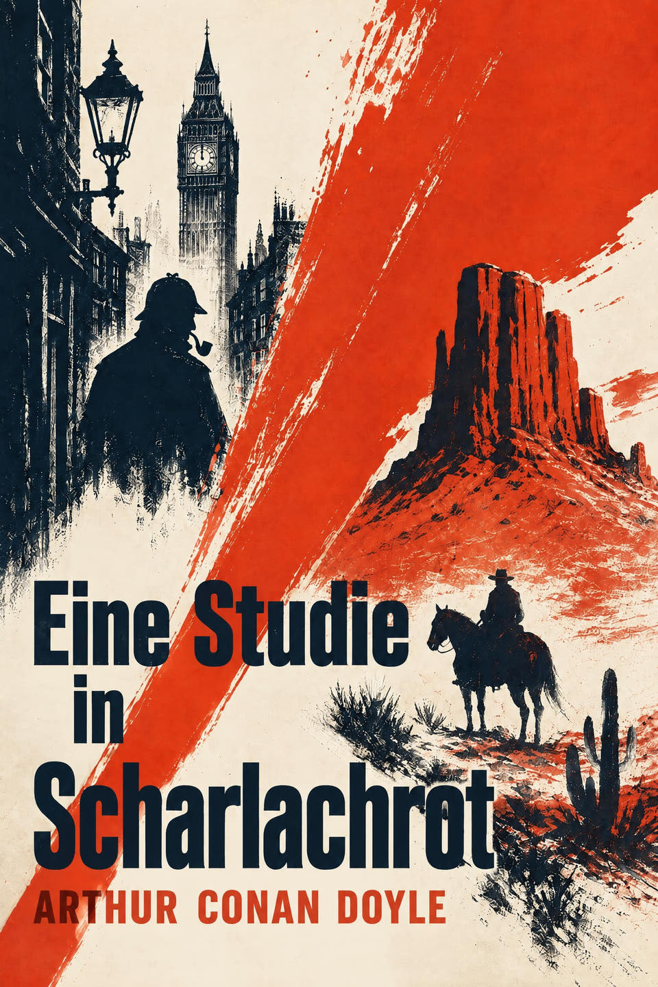 Eine Studie in Scharlachrot by Arthur Conan Doyle, the cover