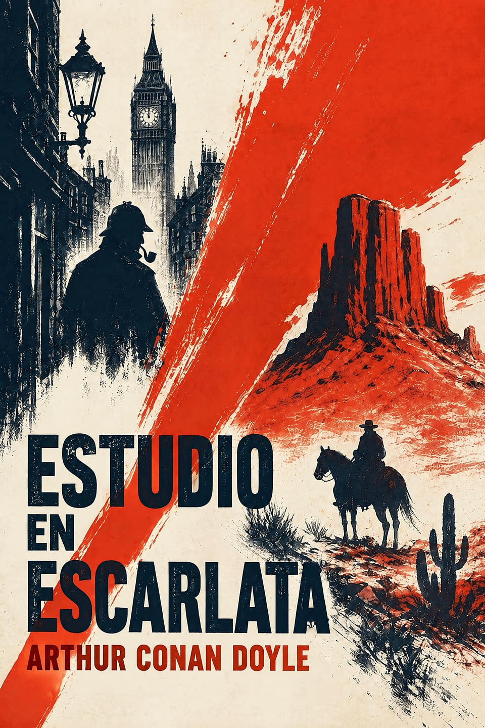 Estudio en escarlata by Arthur Conan Doyle, the cover