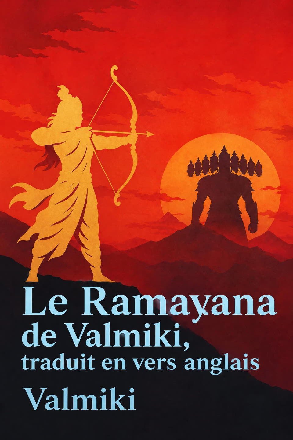Le Ramayana de Valmiki, traduit en vers anglais by Valmiki, the cover