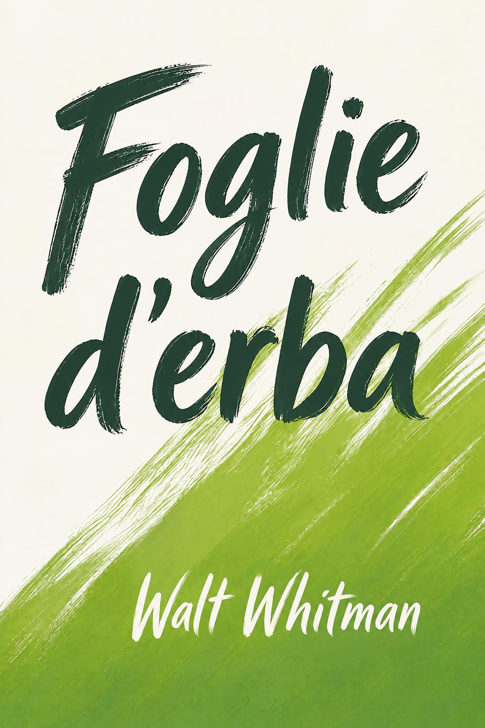 Foglie d'erba by Walt Whitman, the cover