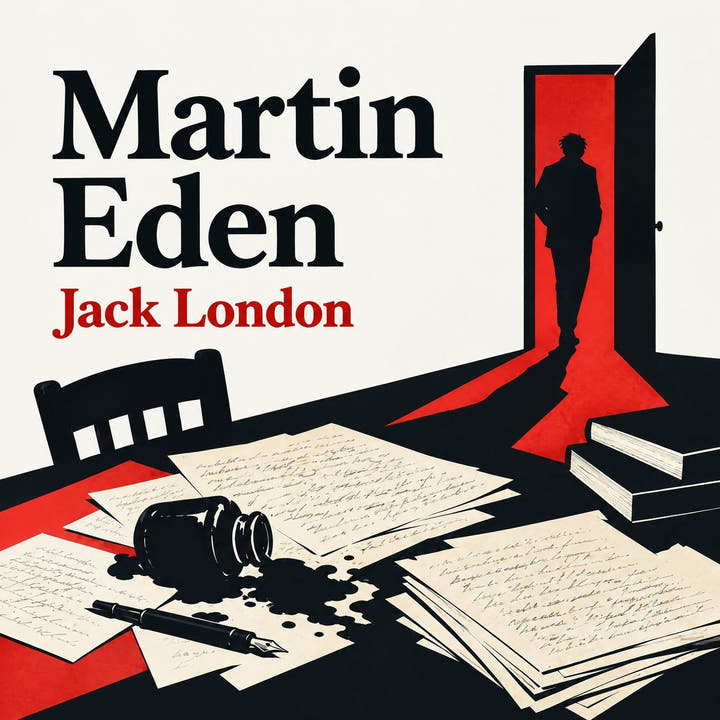 Martin Eden, the audiobook cover