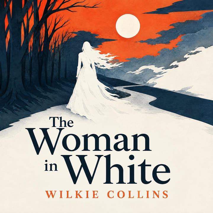 La mujer de blanco, the audiobook cover
