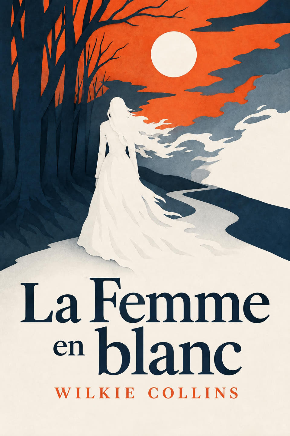 La Femme en blanc by Wilkie Collins, the cover
