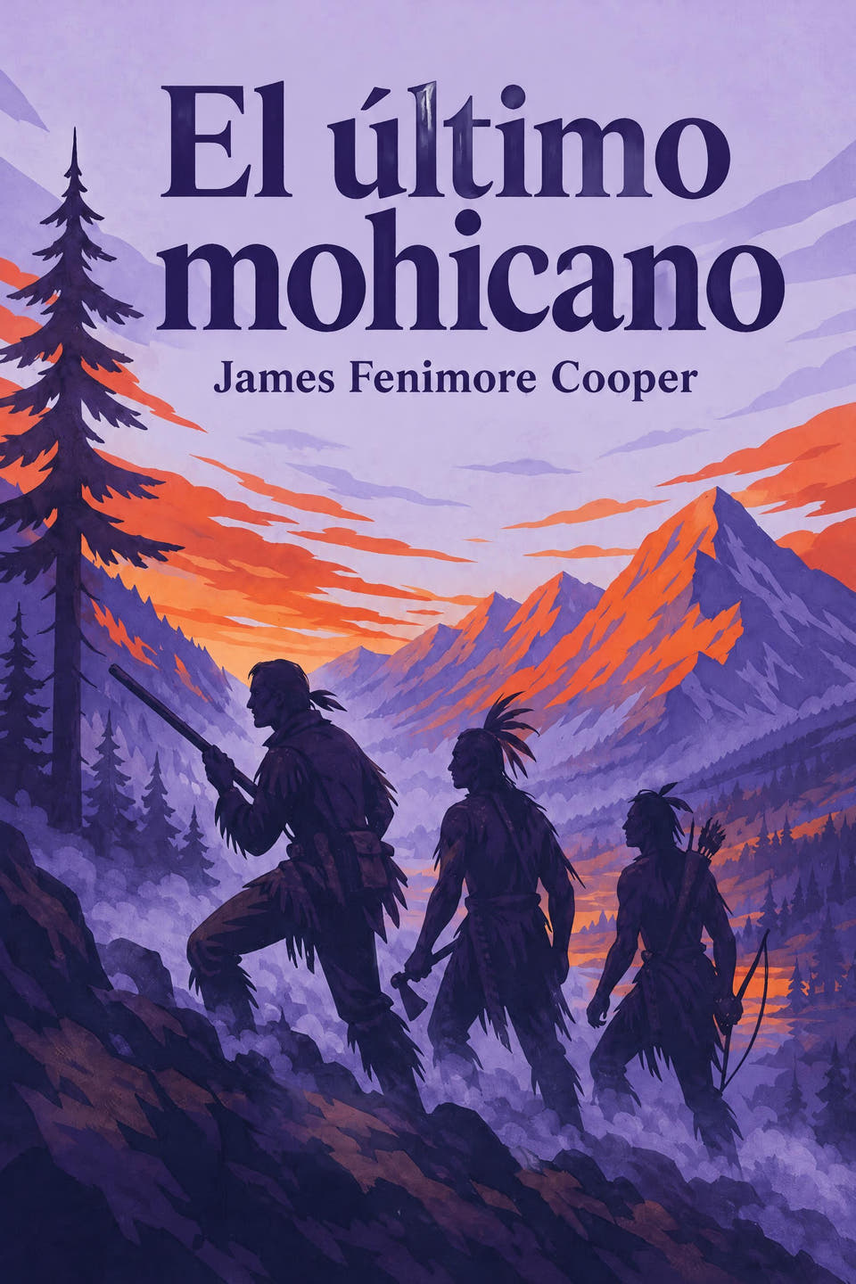 El último mohicano by James Fenimore Cooper, the cover