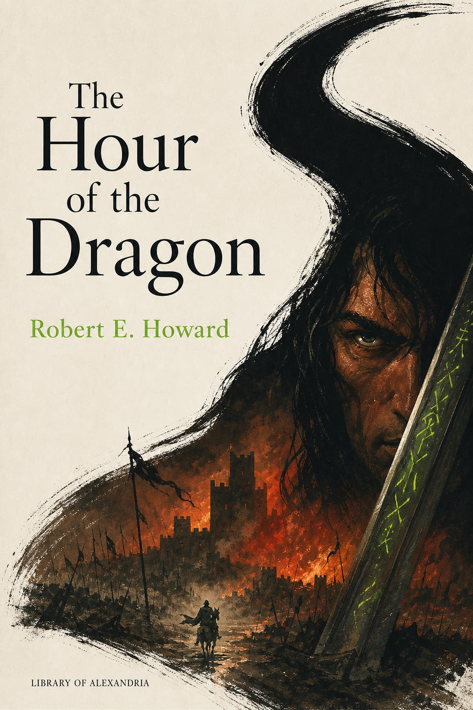 The Hour of the Dragon by Robert E. Howard, the cover