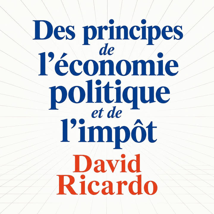 Des principes de l’économie politique et de l’impôt, la couverture du livre audio