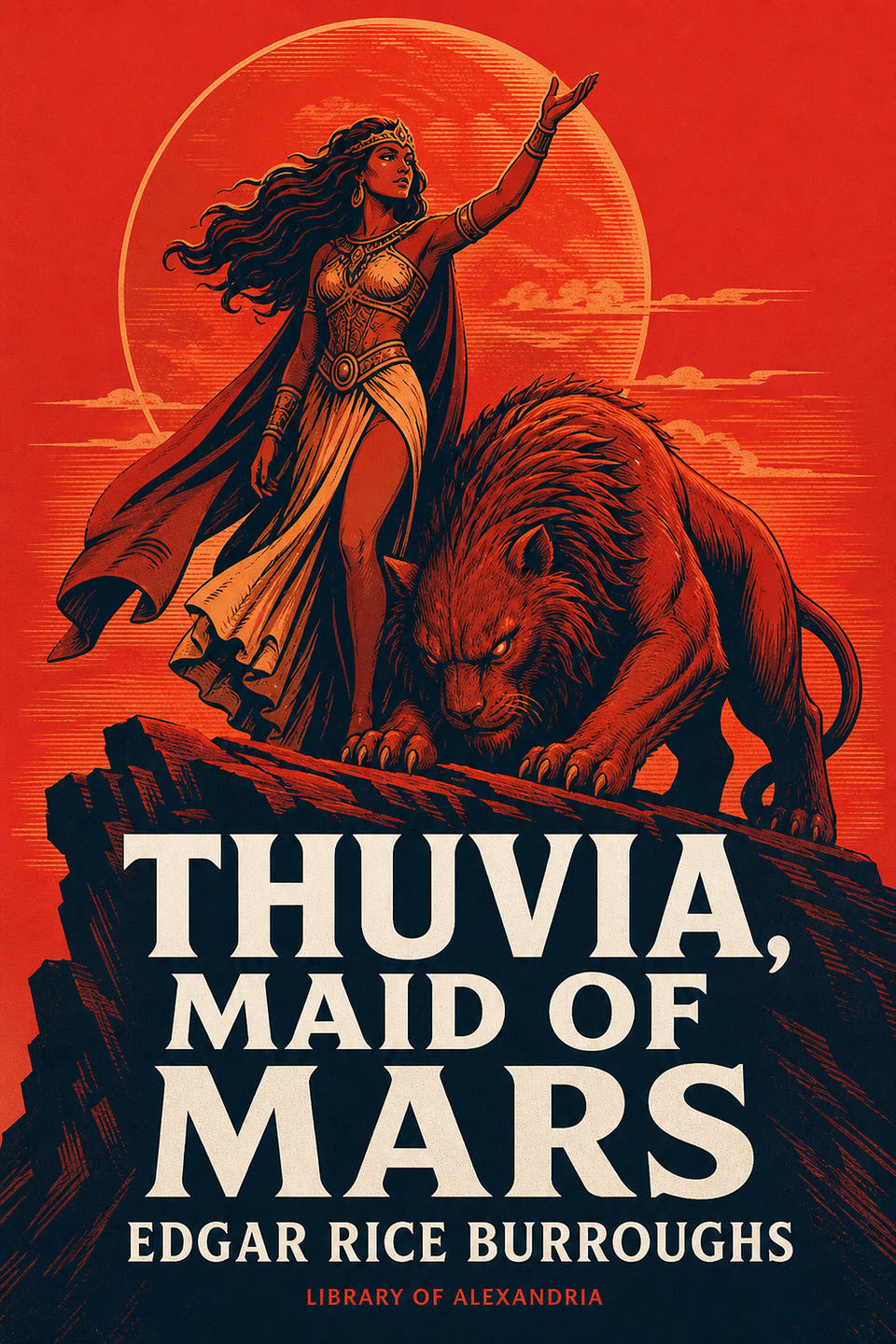 Thuvia, Maid of Mars by Edgar Rice Burroughs, the cover