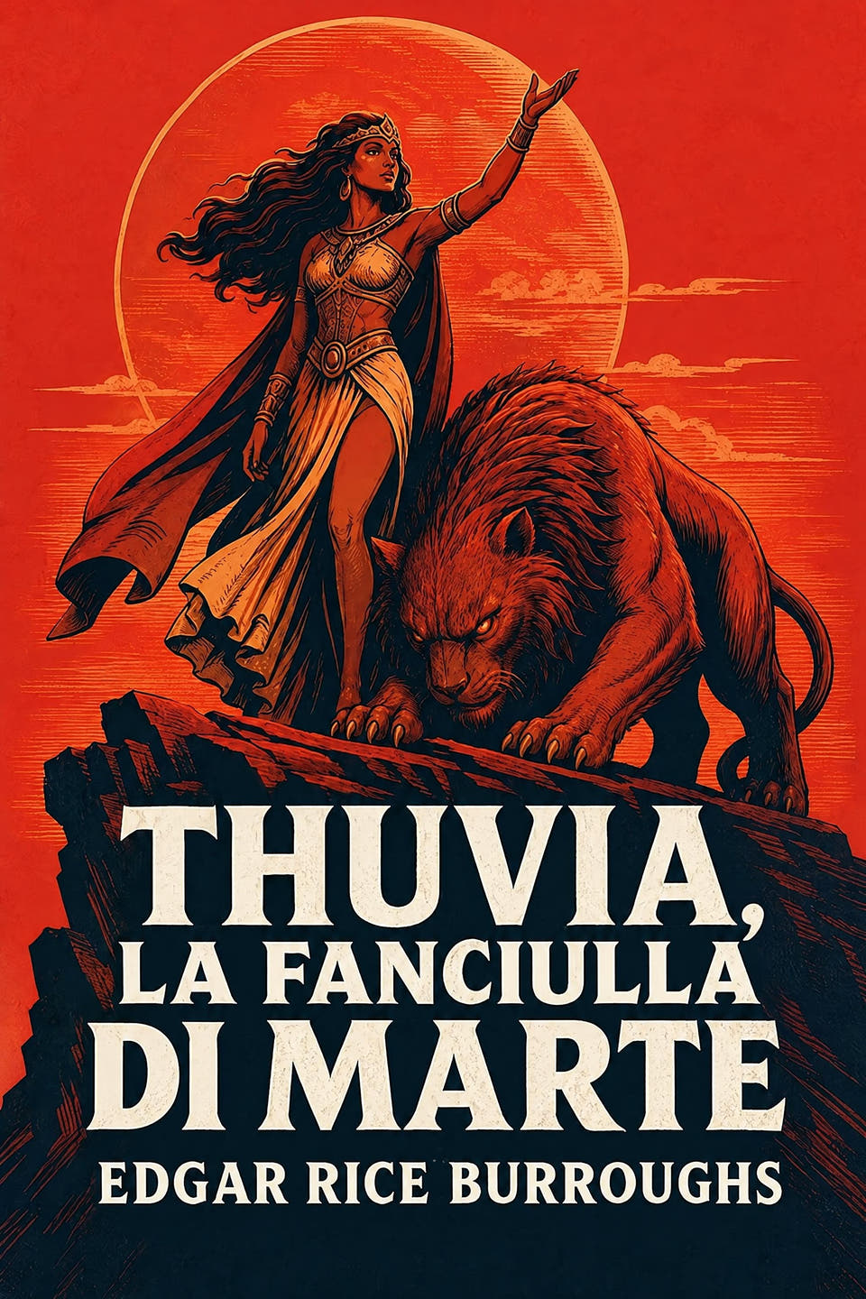 Thuvia, la fanciulla di Marte by Edgar Rice Burroughs, the cover