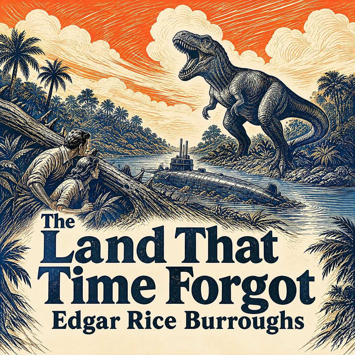 La terra dimenticata dal tempo, the audiobook cover