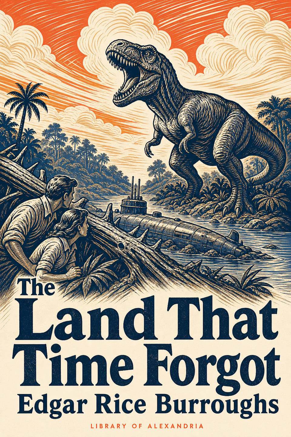 The Land That Time Forgot by Edgar Rice Burroughs, the cover
