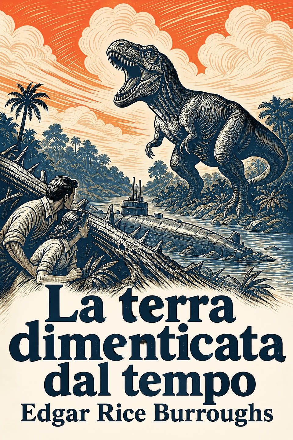 La terra dimenticata dal tempo by Edgar Rice Burroughs, the cover