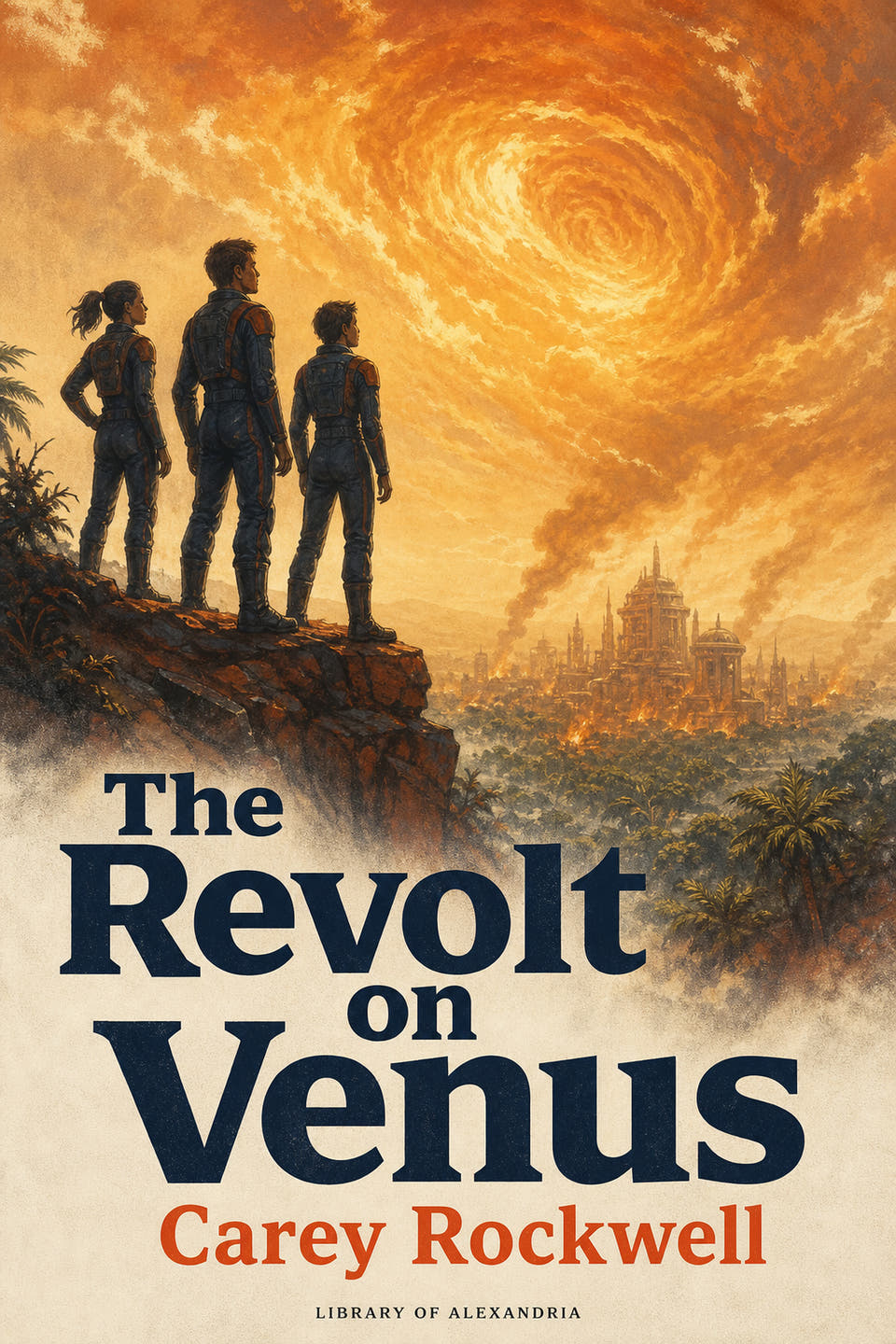 The Revolt on Venus by Carey Rockwell, the cover