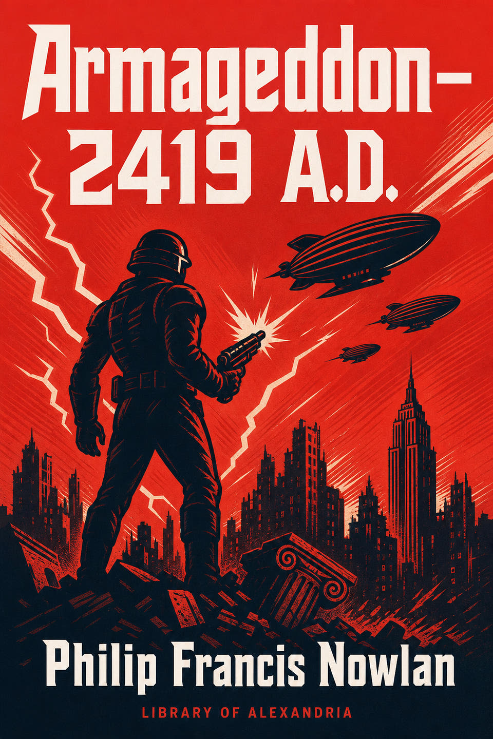 Armageddon—2419 A.D. by Philip Francis Nowlan, the cover