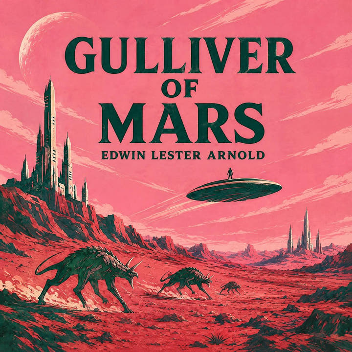 Gulliver of Mars, the audiobook cover