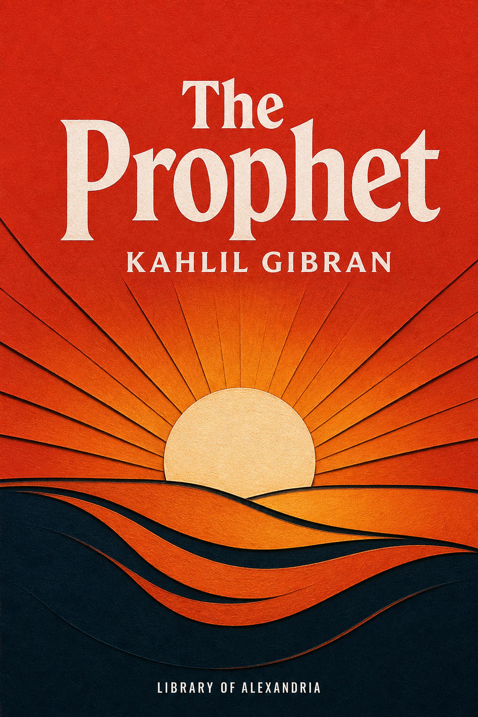 The Prophet by Kahlil Gibran, the cover