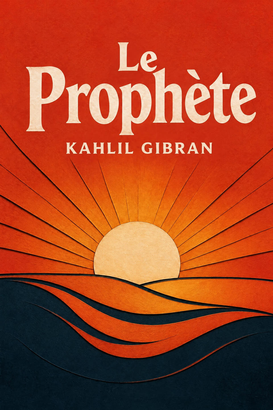 The Prophet by Kahlil Gibran, the cover