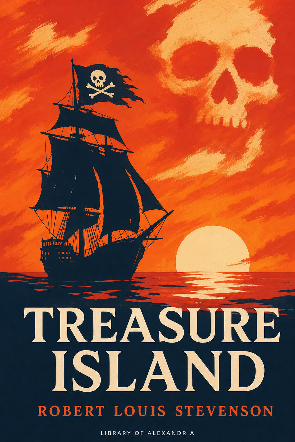 Treasure Island by Robert Louis Stevenson, the cover