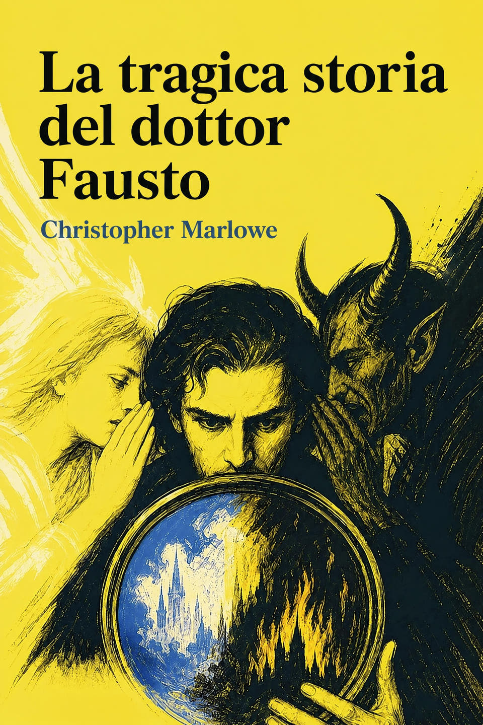 La tragica storia del dottor Fausto by Christopher Marlowe, the cover