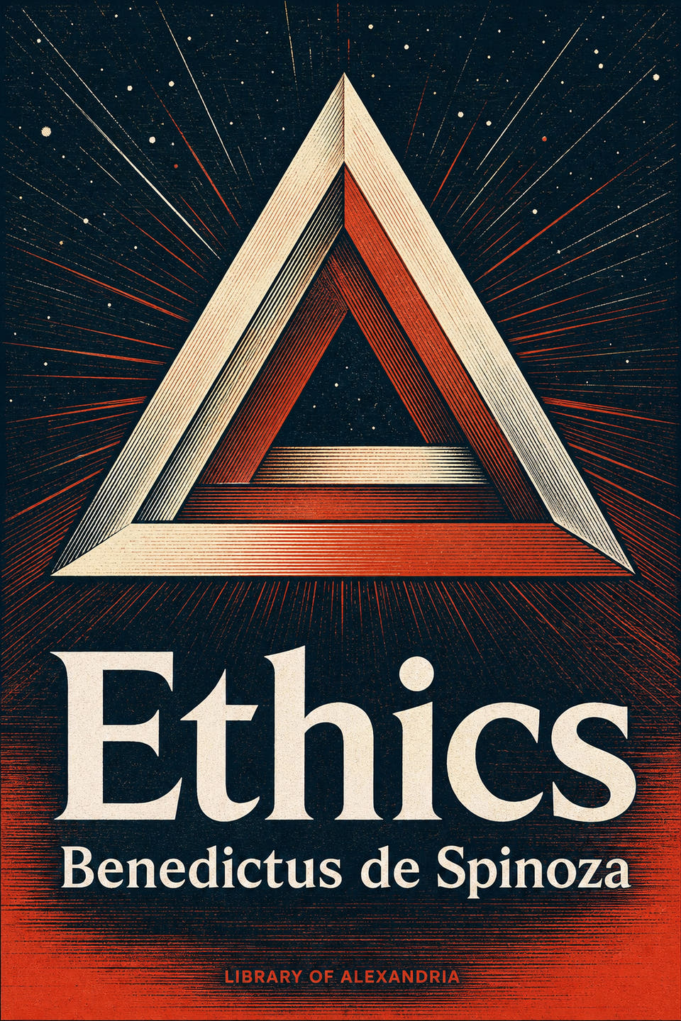 Ethics by Benedictus de Spinoza, the cover