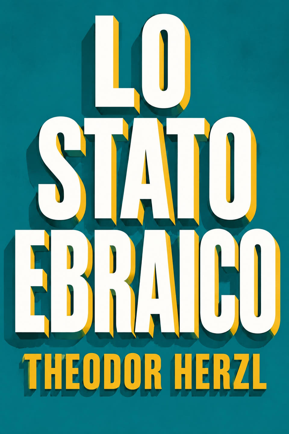 Lo Stato ebraico by Theodor Herzl, the cover