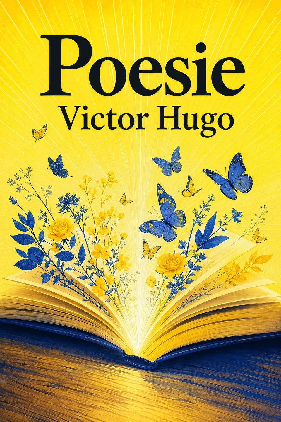 Poesie by Victor Hugo, the cover