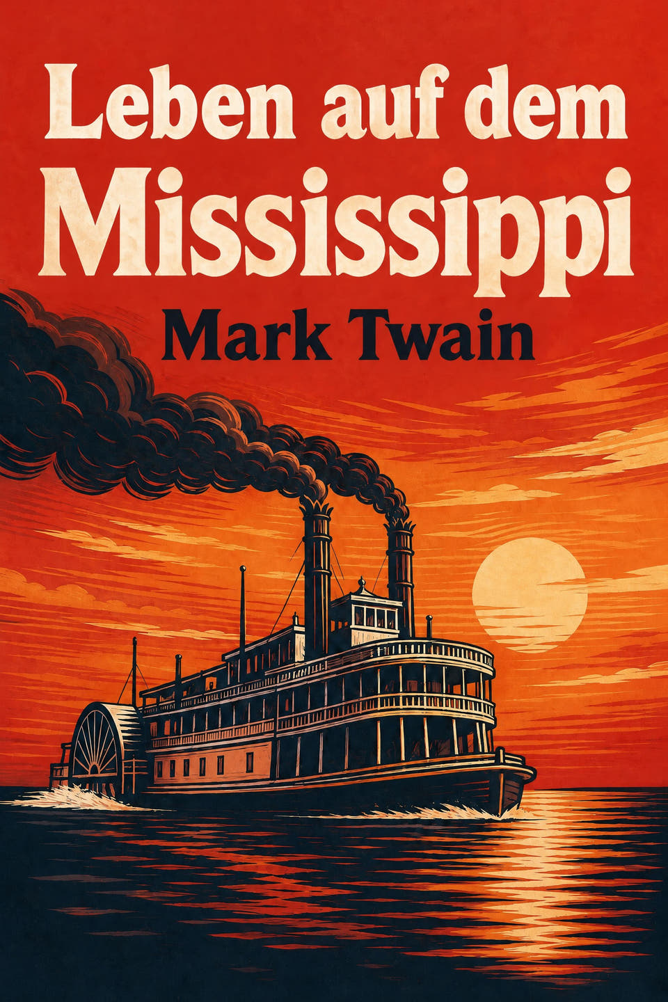 Leben auf dem Mississippi by Mark Twain, the cover