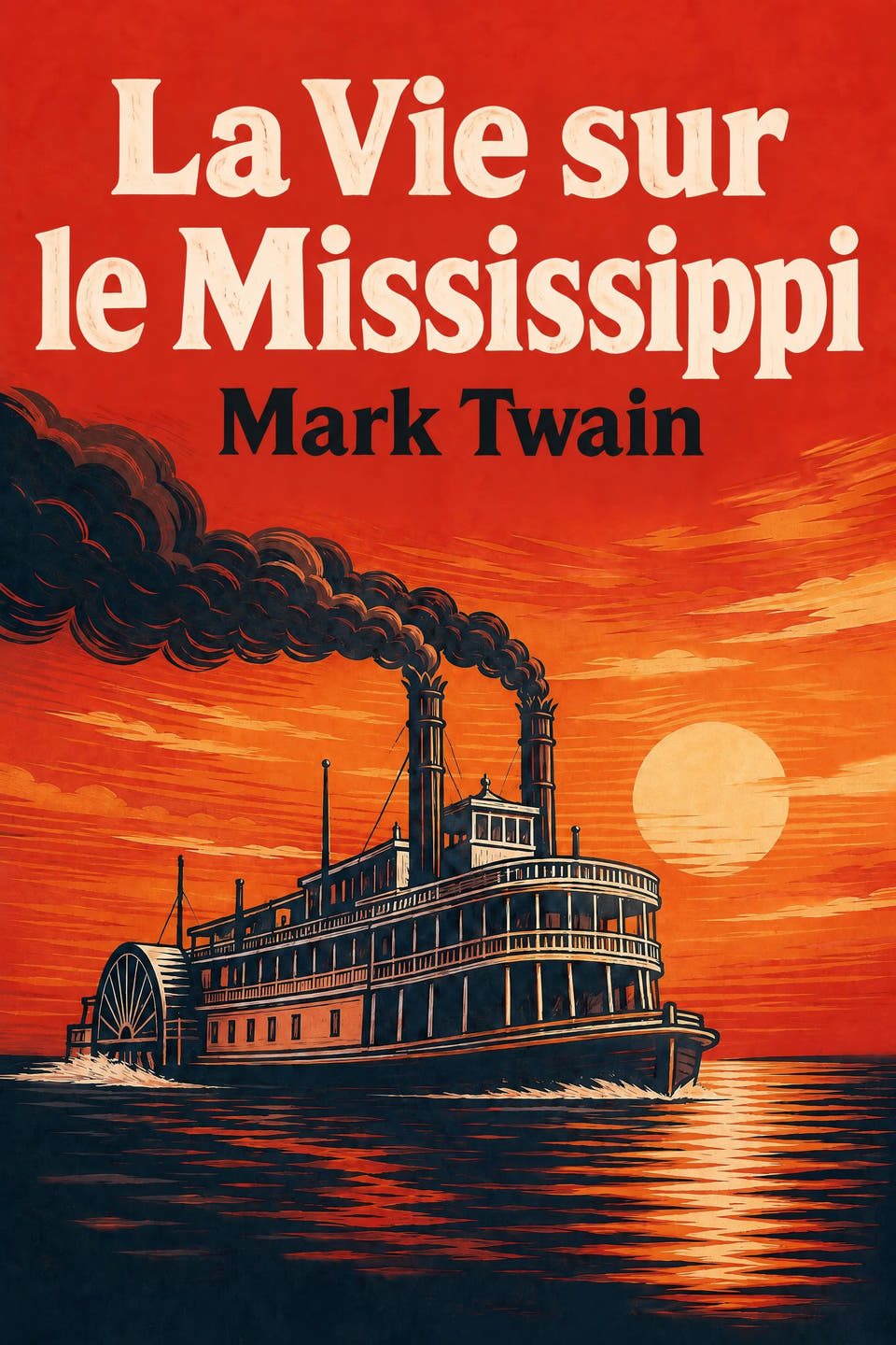 La Vie sur le Mississippi by Mark Twain, the cover