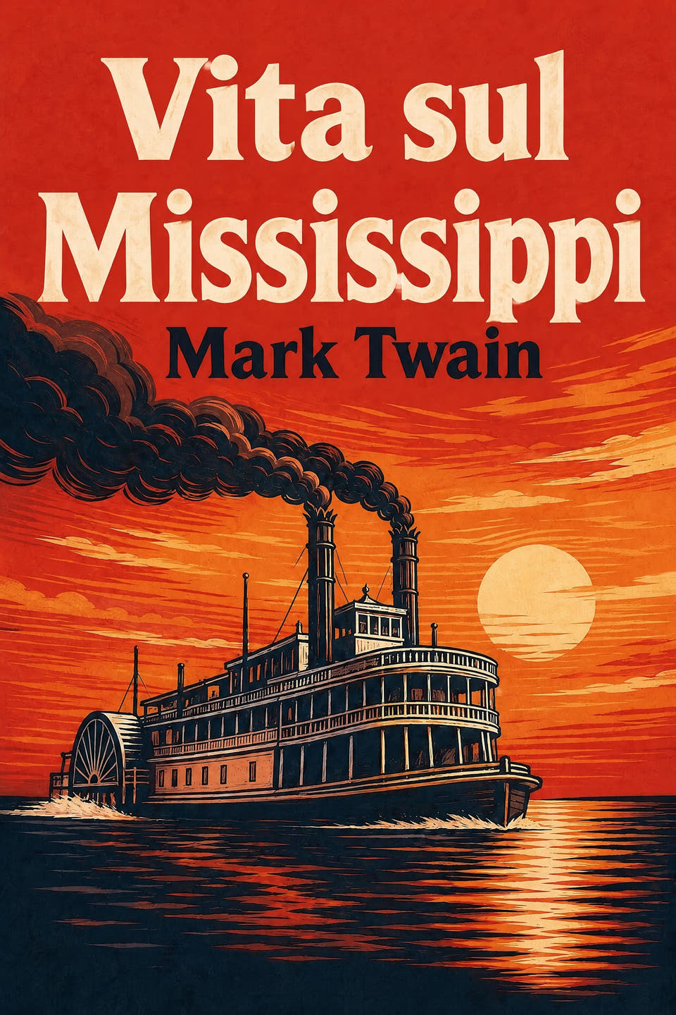 Vita sul Mississippi by Mark Twain, the cover