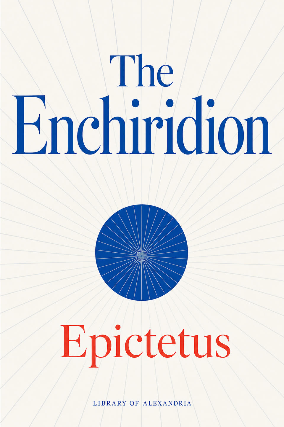 The Enchiridion by Epictetus, the cover