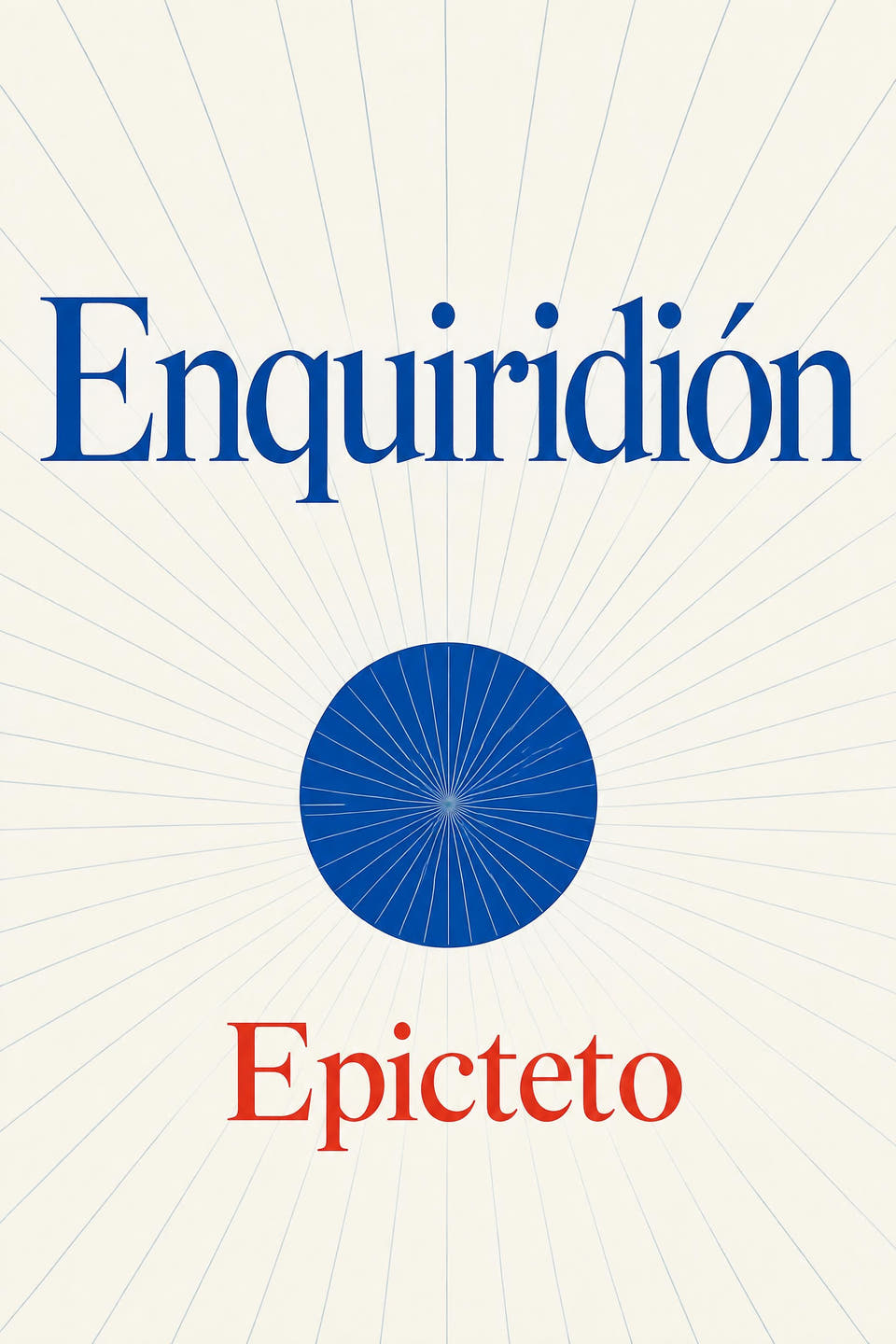 Enquiridión by Epicteto, the cover