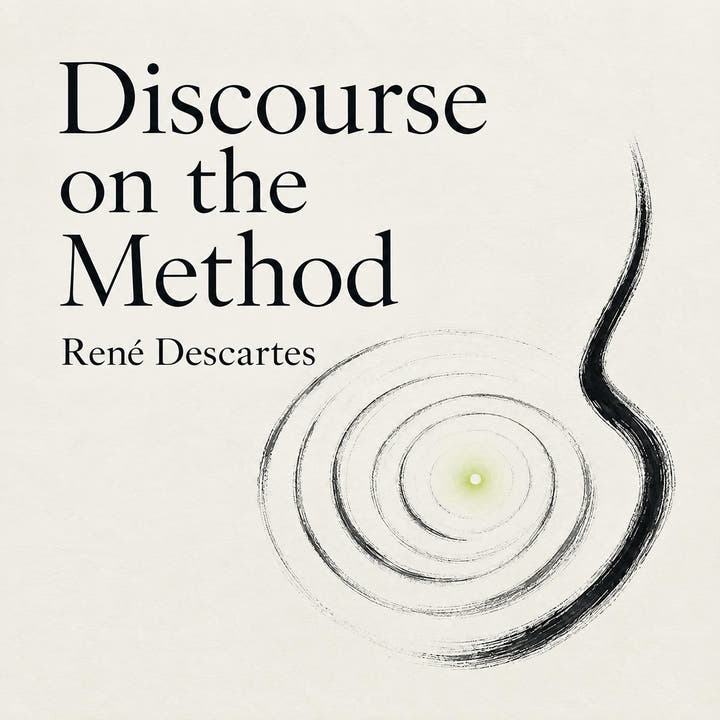 Discurso del método, the audiobook cover