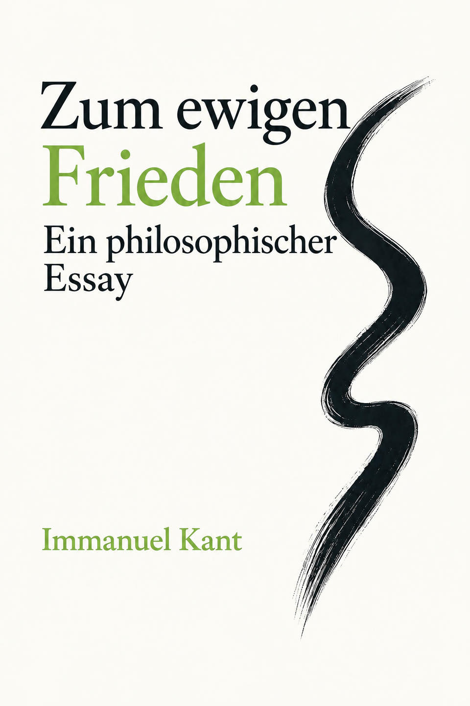 Zum ewigen Frieden: Ein philosophischer Essay by Immanuel Kant, the cover