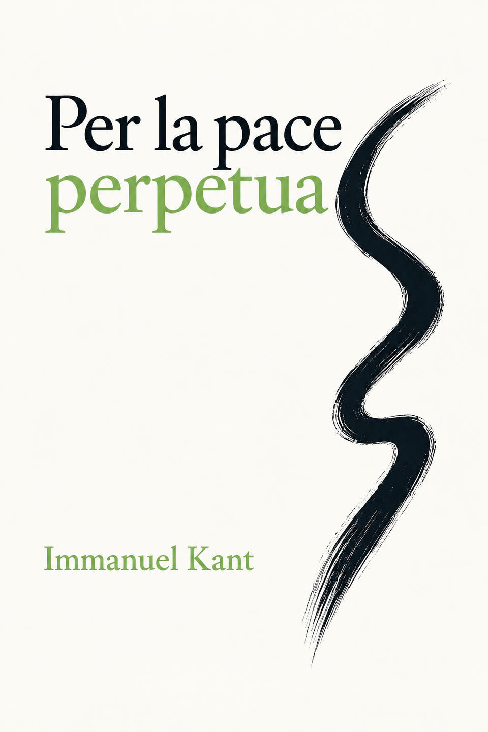 Per la pace perpetua by Immanuel Kant, the cover