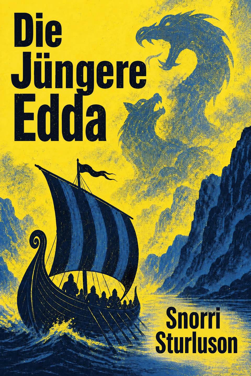 Die Jüngere Edda by Snorri Sturluson, the cover