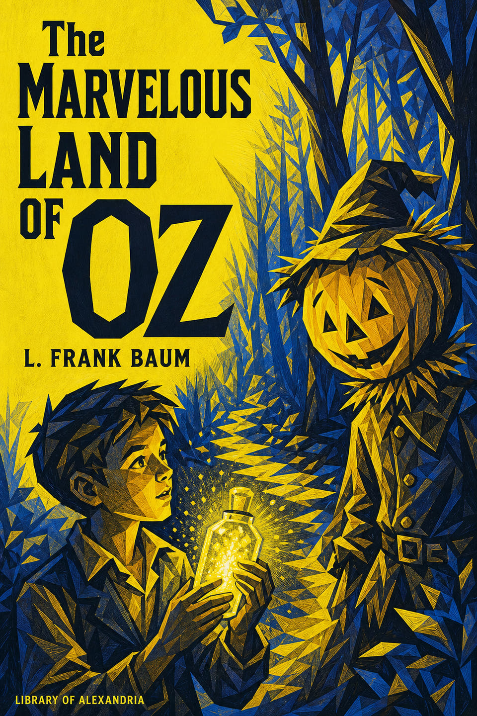The Marvelous Land of Oz by L. Frank Baum, the cover