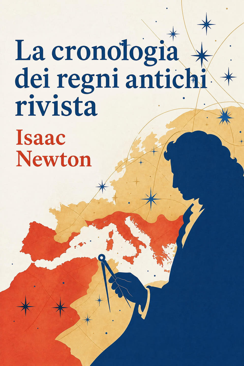 La cronologia dei regni antichi rivista by Isaac Newton, the cover