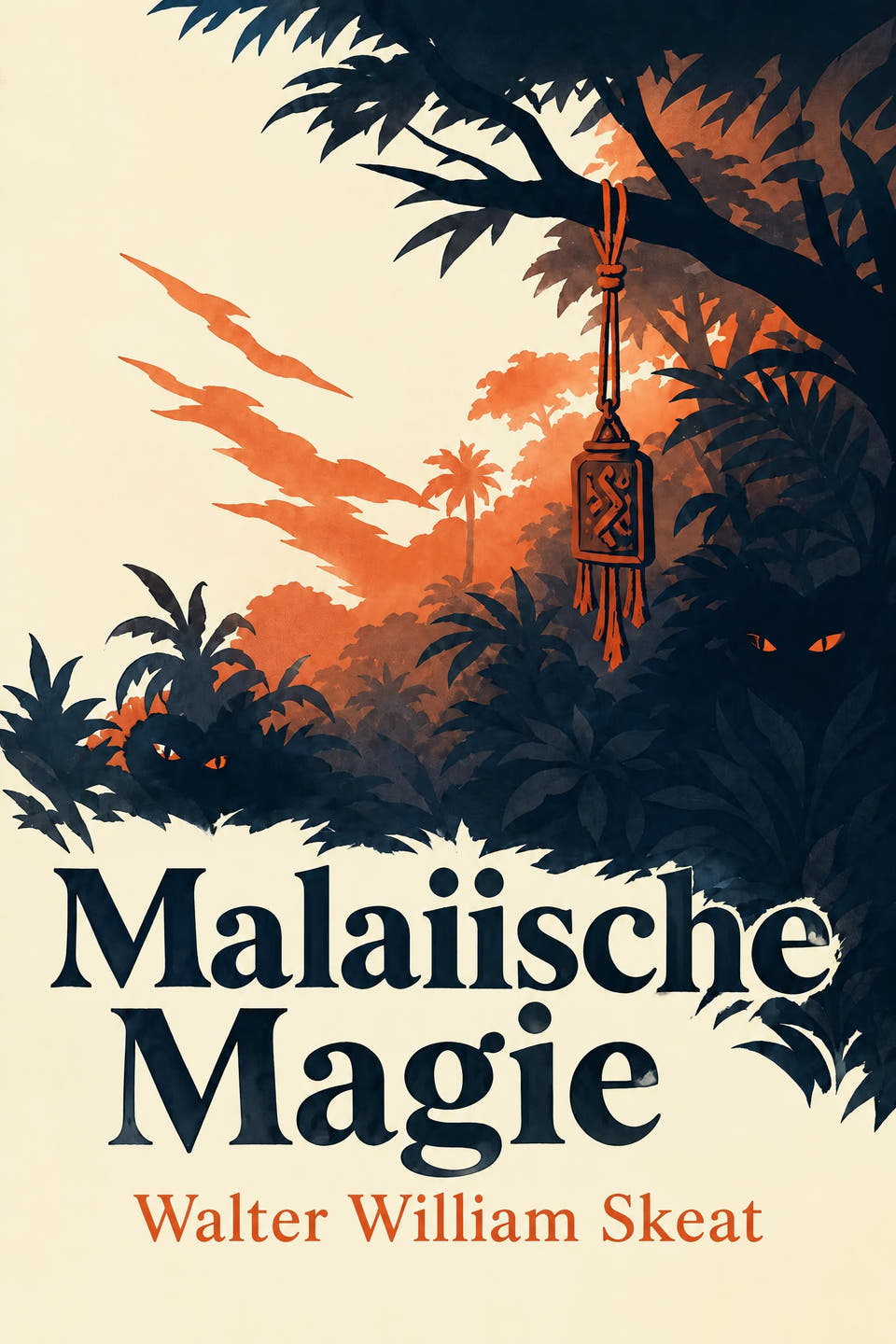 Malaiische Magie by Walter William Skeat, the cover